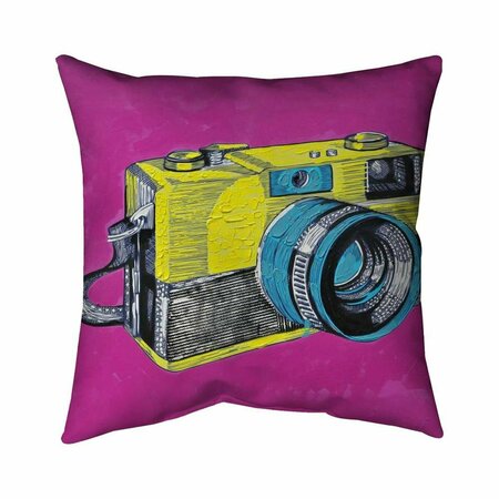 FONDO 26 x 26 in. Colorful Retro Camera-Double Sided Print Indoor Pillow FO2776243